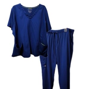 HH Works Royal Blue Scrubs Size 2x